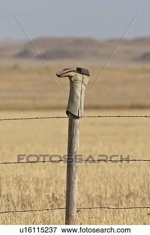scenic, cowboy, post, fence, boot, old View Large Photo Image Stock Photo - scenic, cowboy, post, fence, boot, old. Fotosearch