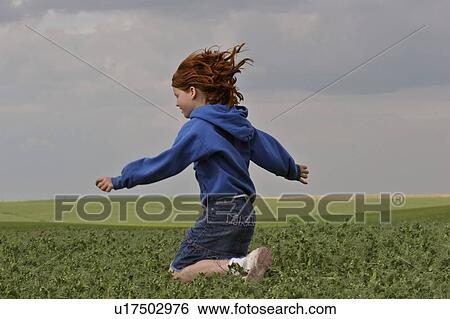 scenic, girl, peas, field, playing, young View Large Photo Image Stock Photograph - scenic, girl, peas, field, playing, young. Fotosearch