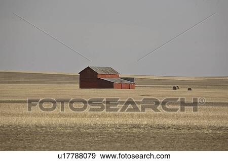 scenic, red, field, stubble, barn, old View Large Photo Image Stock Photo - scenic, red, field, stubble, barn, old. Fotosearch