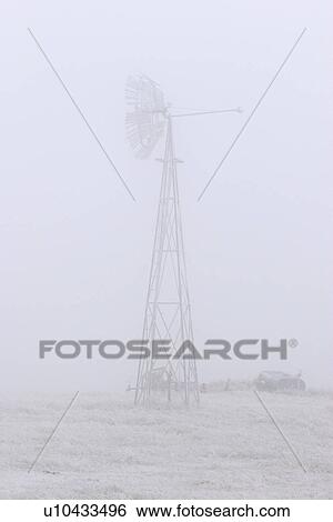 scenic, seen, fog, ice, through, windmill View Large Photo Image Stock Photograph - scenic, seen, fog, ice, through, windmill. Fotosearch