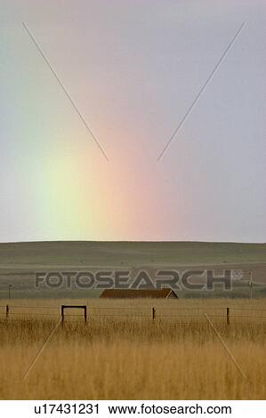 scenic, touching, crop, new, down, rainbow View Large Photo Image Stock Image - scenic, touching, crop, new, down, rainbow. Fotosearch