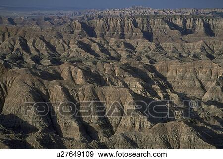 sd, view, dakota, south, badlands, aerial View Large Photo Image Stock Photo - sd, view, dakota, south, badlands, aerial. Fotosearch