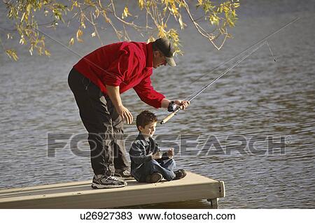 Stock Image - showing, saskatchewan, scenic, fish, father. Fotosearch