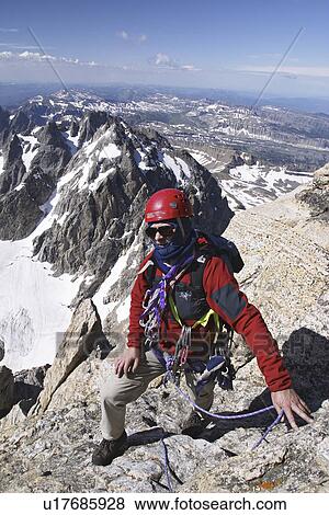 south, top, exum, pitch, friction, climber View Large Photo Image Stock Photo - south, top, exum, pitch, friction, climber. Fotosearch