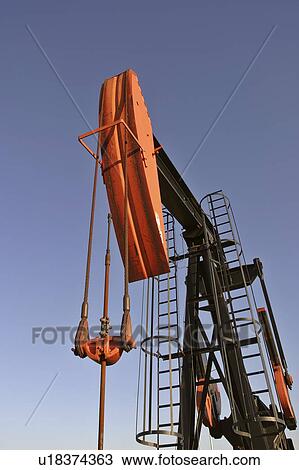 Stock Image - southern, jack, scenic, oilfields, weyburn, pump. Fotosearch