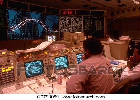Stock Photo - space, control, johnson, lyndon, room, mission. Fotosearch