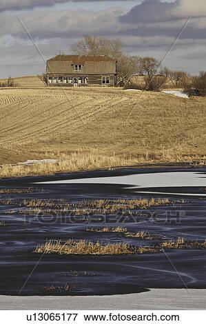 Stock Photo - spring, old, early, house, farm, deserted. Fotosearch