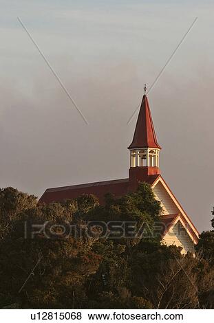 stewart, half, scenic, bay, moon, church View Large Photo Image Stock Photo - stewart, half, scenic, bay, moon, church. Fotosearch