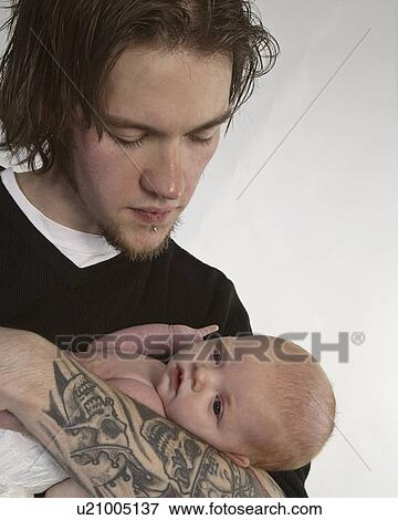 studio, baby, mcmaster, arms, fathers, young View Large Photo Image Stock Photo - studio, baby, mcmaster, arms, fathers, young. Fotosearch