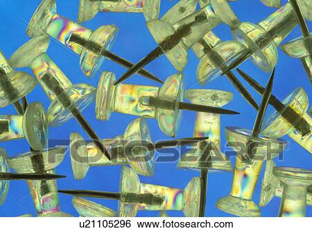 Stock Photograph - tack, point, blue, workplace, push, office. Fotosearch