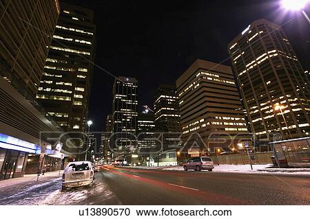 tall, calgary, canada, alberta, night, downtown View Large Photo Image Stock Image - tall, calgary, canada, alberta, night, downtown. Fotosearch