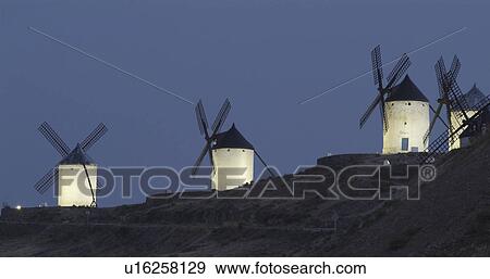 Stock Photo - toboso, oil, spain, mill, stone, olive. Fotosearch