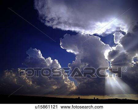 Stock Image - towering, prairies, cumulonimbus, stormchase, storm, thunderstorm. Fotosearch