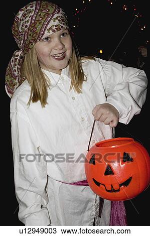 Stock Image - trick, paul, age, treater, halloween. Fotosearch
