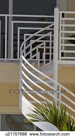 Stock Photo - usa, railing, florida, scenic, home, unique. Fotosearch