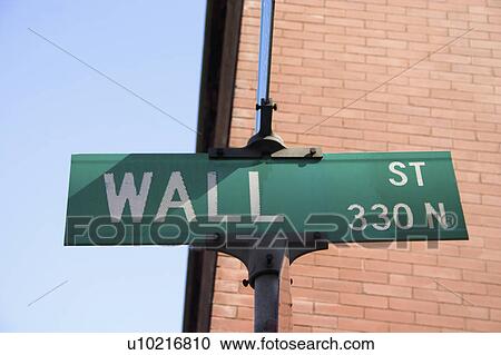 Stock Image - usa, street, minnesota, paul, sign, wall. Fotosearch