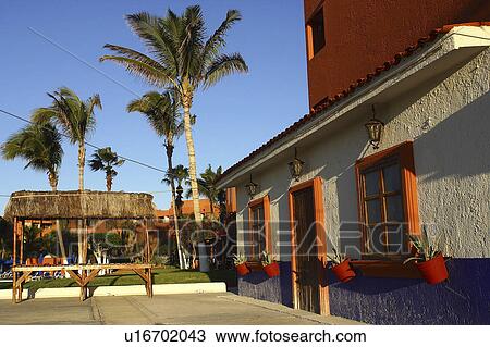 Stock Image - view, baja, cabos, hotel, partial. Fotosearch