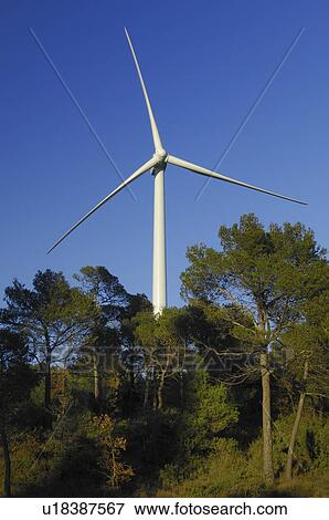 Stock Photo - vilanova, turbines, digital, spain, windmills, wind. Fotosearch