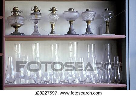 Stock Photo - village, canada, general, lamps, antique, provinces. Fotosearch