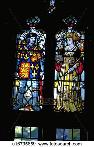 Stock Photo - wales, glass, castle, cardiff, windows, stained. Fotosearch