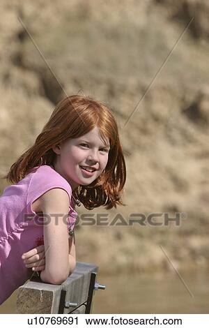 Stock Image - western, enjoying, saskatchewan, scenic, outdoors, girl. Fotosearch