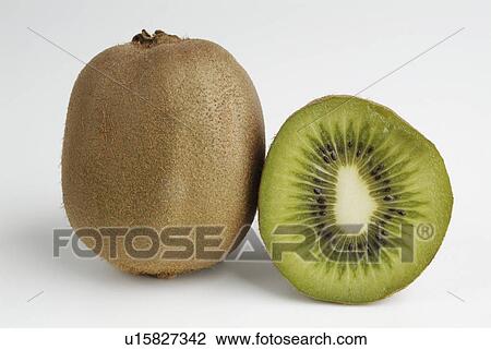 Stock Image - white, vegetable, fruit, background, kiwi. Fotosearch