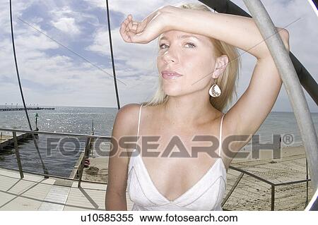 white, woman, beach, relaxing, female, blonde View Large Photo Image Stock Photography - white, woman, beach, relaxing, female, blonde. Fotosearch