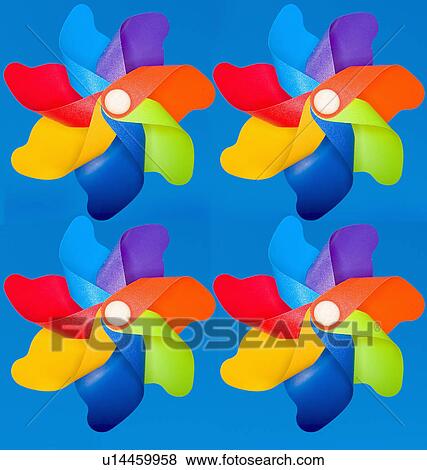 Stock Photo - windmil, technology, energy, toy, colorful. Fotosearch