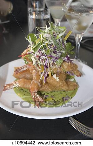Stock Image - wolfgang, tempura, served, dinner, shrimp, lovely. Fotosearch