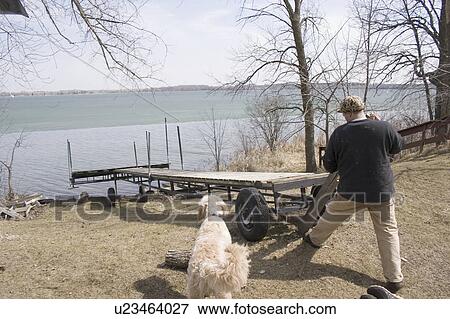 age, dock, lake, frozen, partially, rolling View Large Photo Image Stock Photo - age, dock, lake, frozen, partially, rolling. Fotosearch