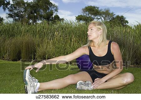 air, woman, open, exercising, female, young View Large Photo Image Stock Image - air, woman, open, exercising, female, young. Fotosearch