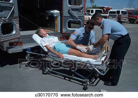 ambulance, patient, treating, medics, medical View Large Photo Image Stock Image - ambulance, patient, treating, medics, medical. Fotosearch