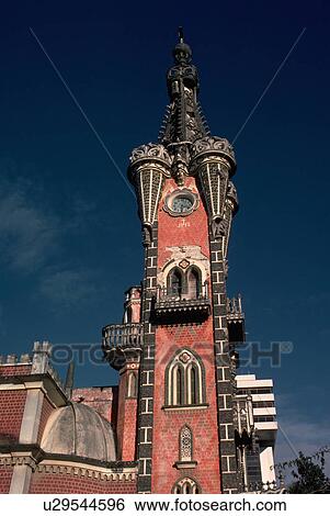 Stock Photograph - america, spire, south, bolivia, seen, church. Fotosearch