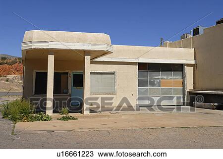 Stock Image - barter, gas, bargaining, affairs, station, old. Fotosearch