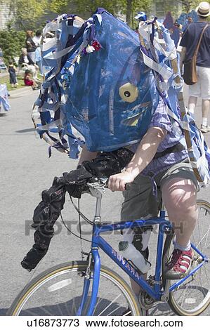 Stock Image - beast, mache, heart, bicycle, animal, paper. Fotosearch