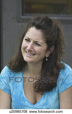 blue, woman, 39, age, female, alluring View Large Photo Image Stock Photo - blue, woman, 39, age, female, alluring. Fotosearch