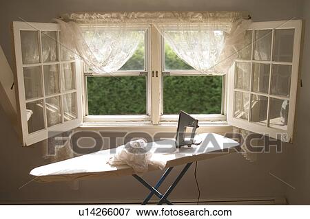 board, iron, window ironing View Large Photo Image Stock Photo - board, iron, window ironing. Fotosearch