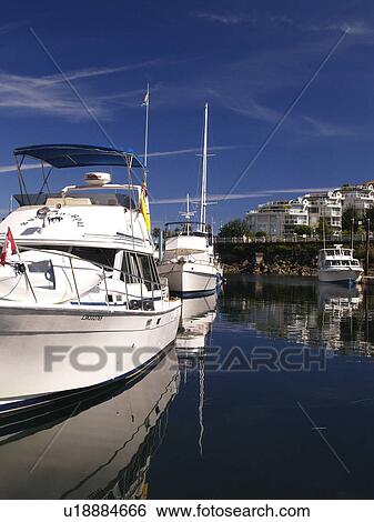 Stock Photograph - boat, basin, nanaimo, docked, pleasure. Fotosearch