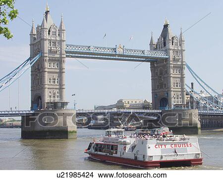 Picture - bridge, river, england, london, tower. Fotosearch