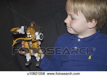 Stock Photo - built, age, newly, admiring, six, boy. Fotosearch