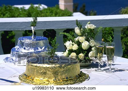 cakes, silver, wedding, leaf, gold, traditional View Large Photo Image Stock Image - cakes, silver, wedding, leaf, gold, traditional. Fotosearch