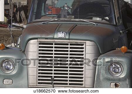 Stock Image - canada, international, saskatchewan, scenic, truck, old. Fotosearch