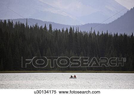 canada, spray, alberta, southwestern, lake, canoeist View Large Photo Image Stock Photography - canada, spray, alberta, southwestern, lake, canoeist. Fotosearch