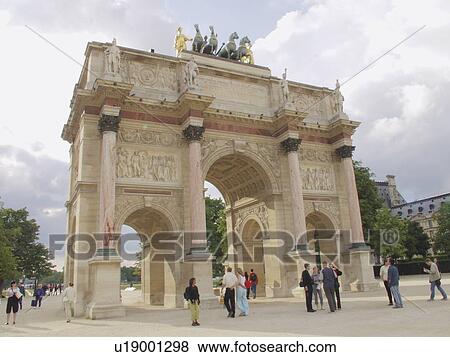 Stock Photo - carasol, france, paris, arc. Fotosearch
