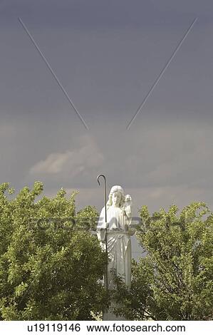 Stock Photograph - cemetery, statue, canada, saskatchewan, scenic, cemetary. Fotosearch