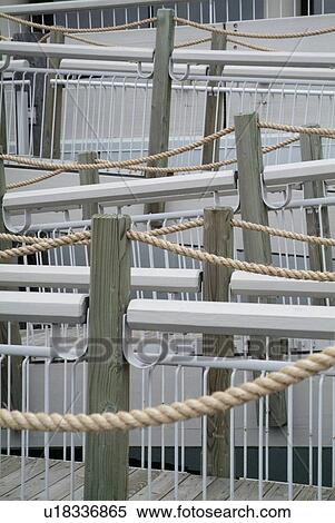 Stock Photography - close, rope, bridge, alene, couer, fence. Fotosearch