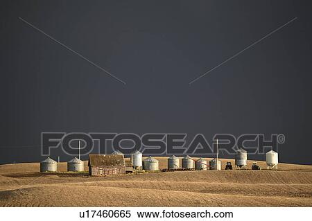 Stock Photography - clouds, buildings, farm, storm. Fotosearch