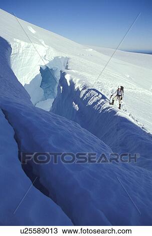 crevasse, released, backpacking, park, mountain, model View Large Photo Image Stock Image - crevasse, released, backpacking, park, mountain, model. Fotosearch