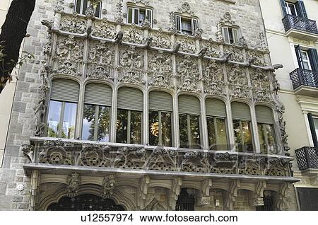 designed, baro, building, modernist, quadras, palau View Large Photo Image Picture - designed, baro, building, modernist, quadras, palau. Fotosearch