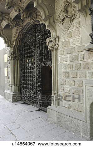 Stock Photo - designed, baro, building, modernist, quadras, palau. Fotosearch